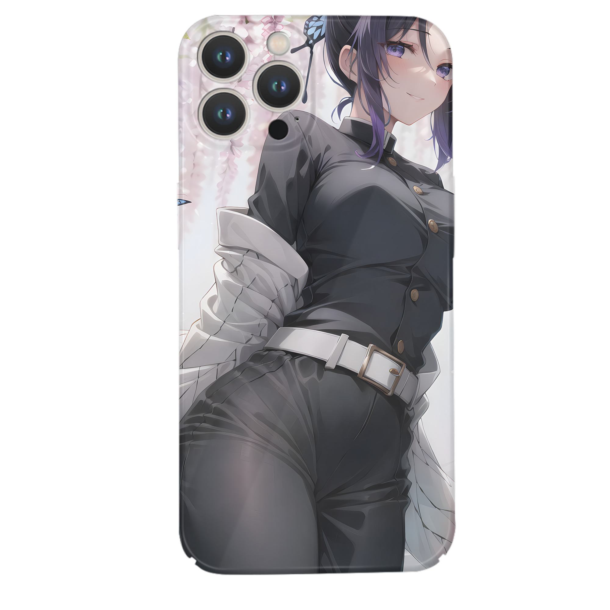 （画像用） 鬼滅の刃（きめつのやいば）蟲柱-胡蝶 しのぶ／こちょう しのぶ Kochou Shinobu 【iPhone 14シリーズ対応】ハードケース